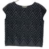 mina perhonen ysl055 Black Knoll Sleeveless Blouse tops 36 Gray blackUsed