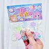 5+1 ks/sáček Mini Extruzní hračka Kočičí drápek Kawaii Průhledný Svítící Koťátko Drápek Pružný Měkký Rychlá Odrazová Párty Dárek