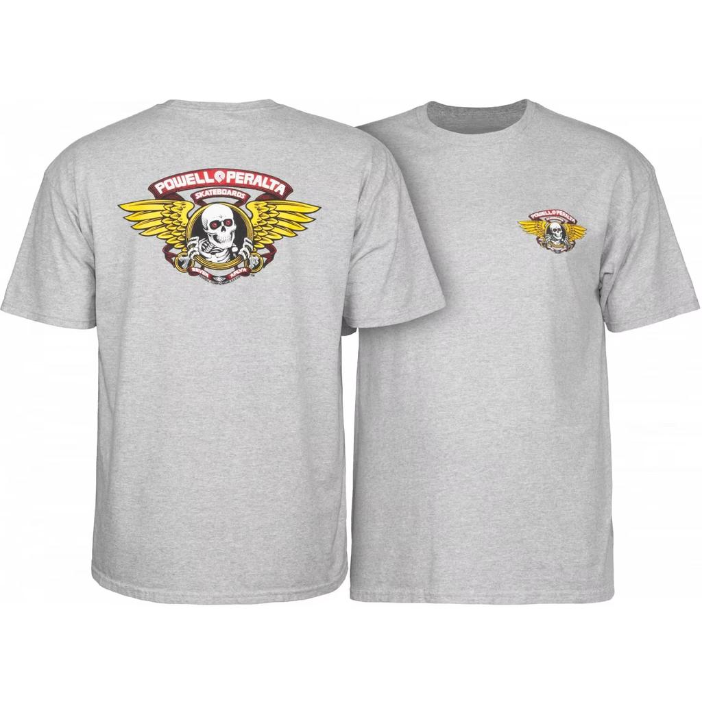 Classic White Winged Ripper Skate Cotton Graphic Unisex Summer Streetwear Short Sleeve Tee