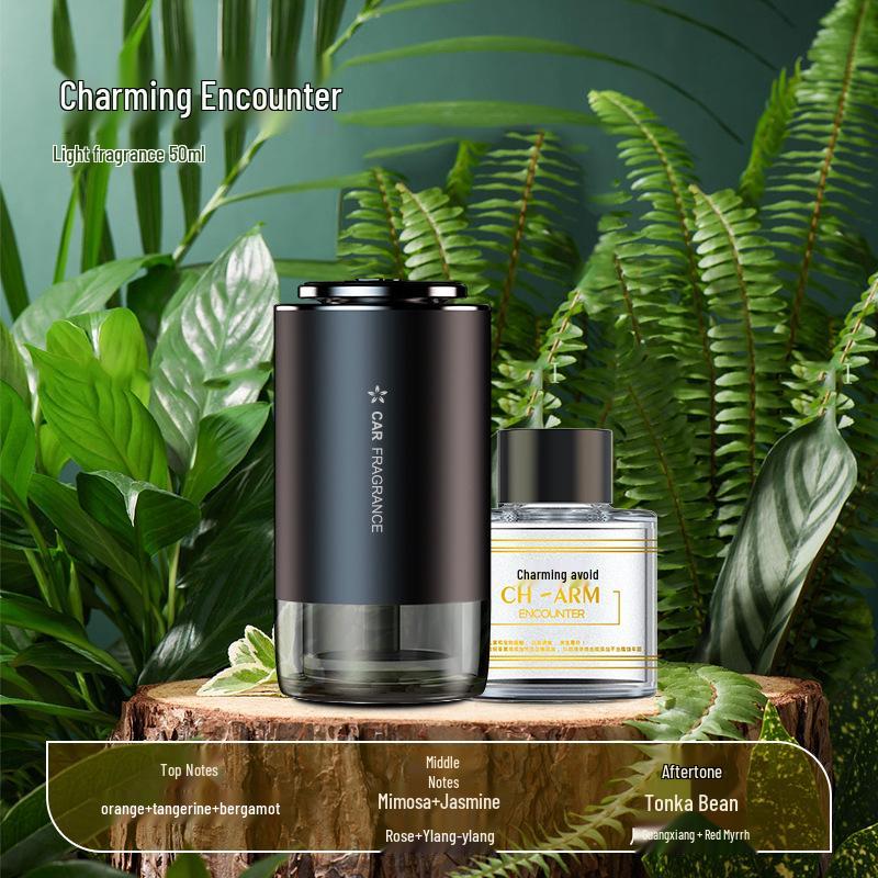 Starry Sky Smart Aroma Diffuser: Dual-Use Misting Perfume with Floral Scent & Atmosphere Light for Car and Home