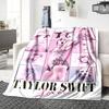 Taylor Swift Lover Album Decke Weiche Überwurfdecke für Zuhause Schlafzimmer Bett Sofa Reise Büro Einfarbige Weihnachtsdecke