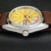 AUTOMATIC VINTAGE REFURBISHED SEIKO 5 6309A JAPAN MENS YELLOW WATCH A440870-4 Sk-a440870
