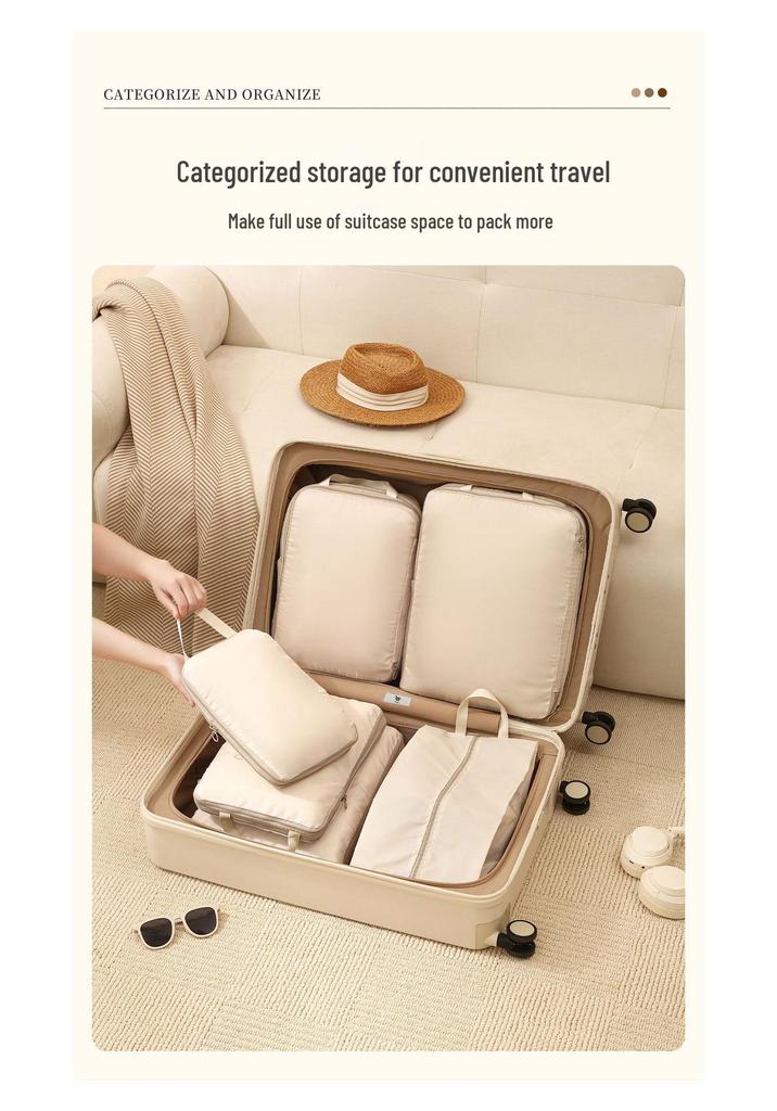 Multi-functional Waterproof Storage Bag Set for Clothes & Shoes - Compression & Space-saving for Business Trips