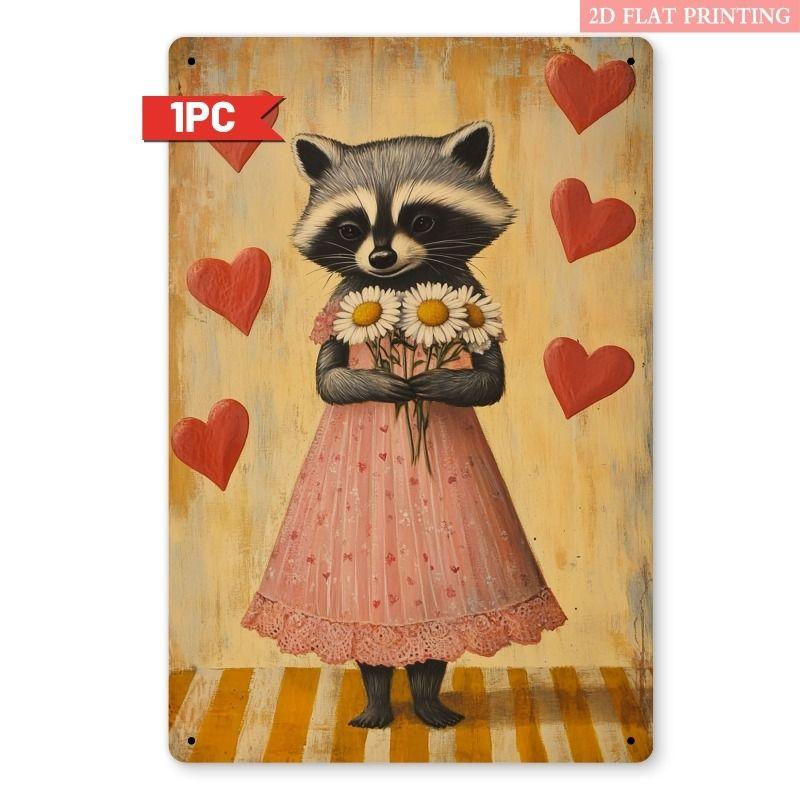 Metallschild im Valentinstags-Thema für Bar, Café, Restaurant