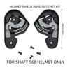 Easy Installation Full Face Helmets Bottom Base Mount Support Secure Attachment for SHAFT 560 Improve Motorcycle Safety