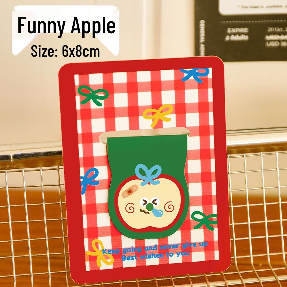 

Cute Apple Magnetic Bookmark: Cartoon Page Holder and Gift for Students