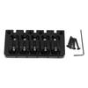 Bass Bridge Flip Top Micro Adjustable 5 String Bass Bridge Replacement for Practice Performance Black