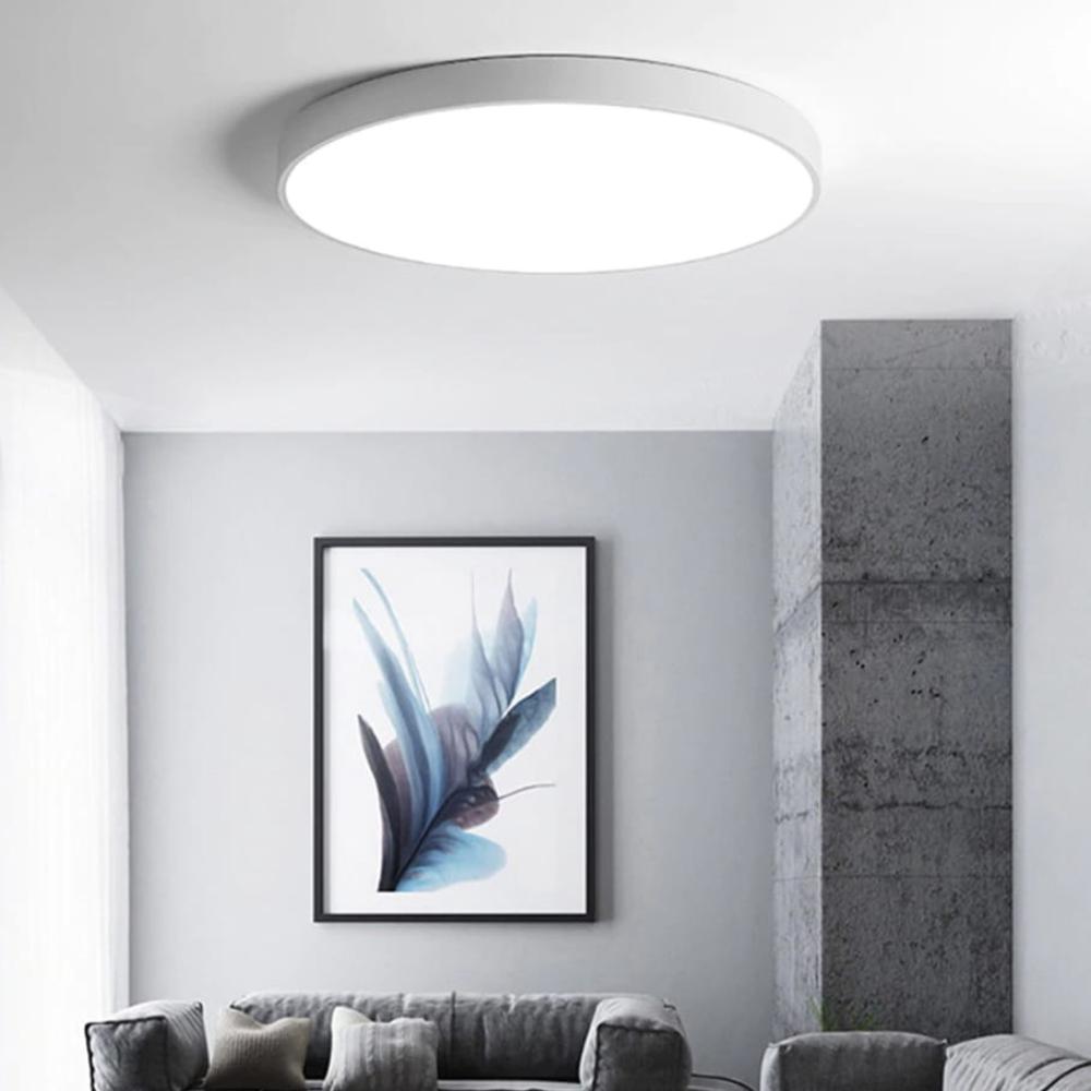 Ceiling Lamp LED Plafond 28w Warm Color 50cm for Kitchen Office Black