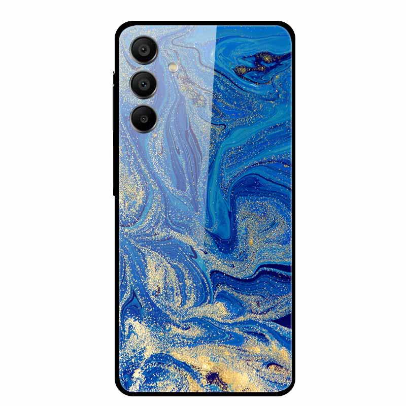 For Samsung Galaxy A16 5G Tempered Glass Case Back Cover Hard Phone Cases for SamsungA16 6.7" Fundas Fashion Protector New Coque