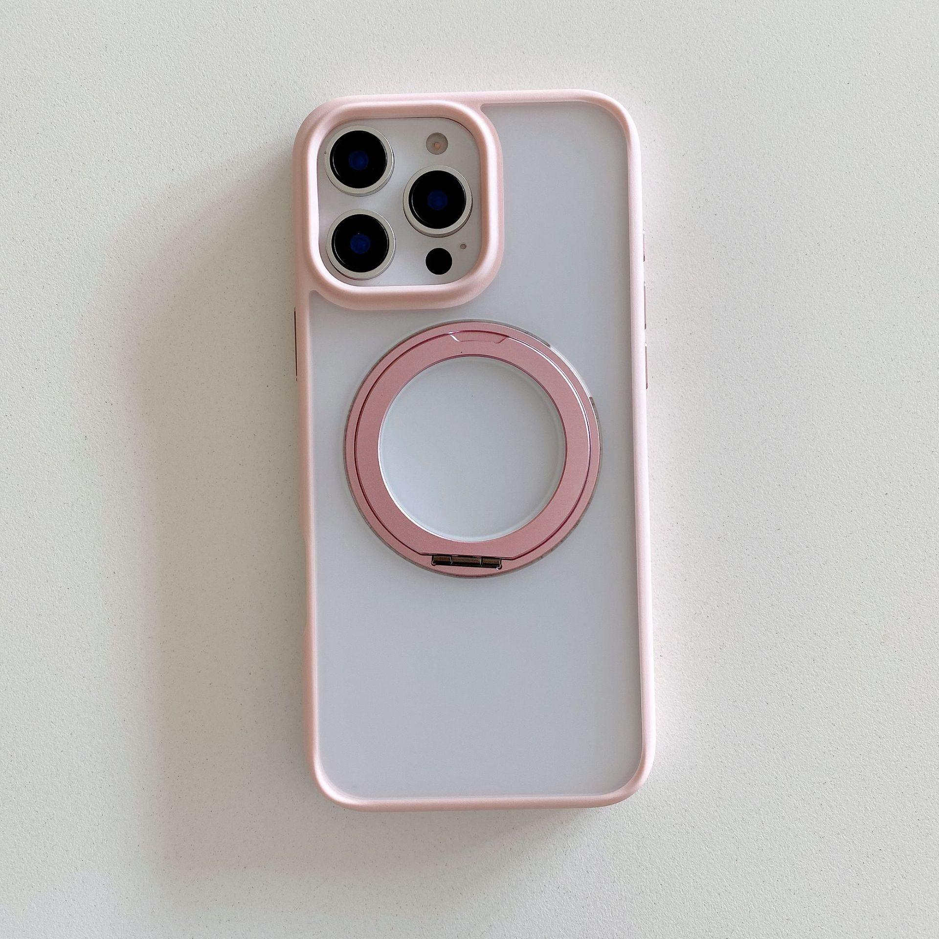 

Applicable To Apple 16proMax Rotary Bracket Mobile Phone Case Magnetic Charging IPhone 15 Matte Anti Fall Protection Case iPhone16