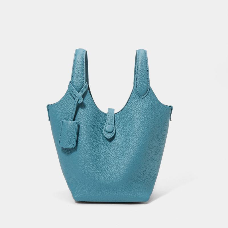 

Fashionable and Niche Design Basket Bag Hand-held Bucket Bag Casual Commuting Single-shoulder Crossbody Bag рожевий