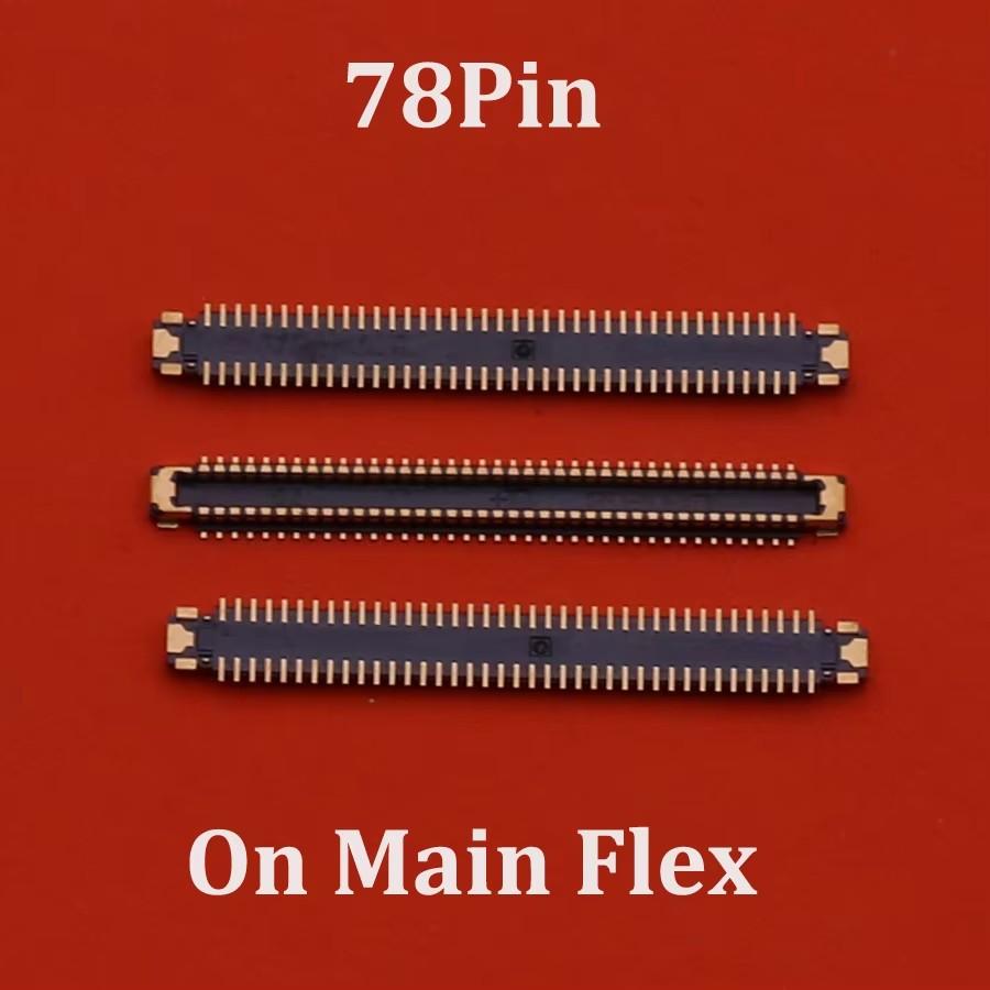 2-10PCS 78Pin LCD FPC Plug Connector For Samsung Galaxy A33 A34 A02 A12 A13 A23 A22 A24 A32 LCD Screen Display FPC Connector
