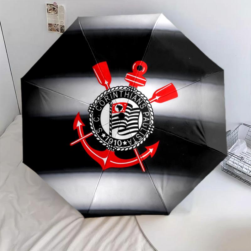 Corinthians2pattern, automatic folding umbrella, portable and foldable design, 8 ribs, a Christmas or birthday gift.