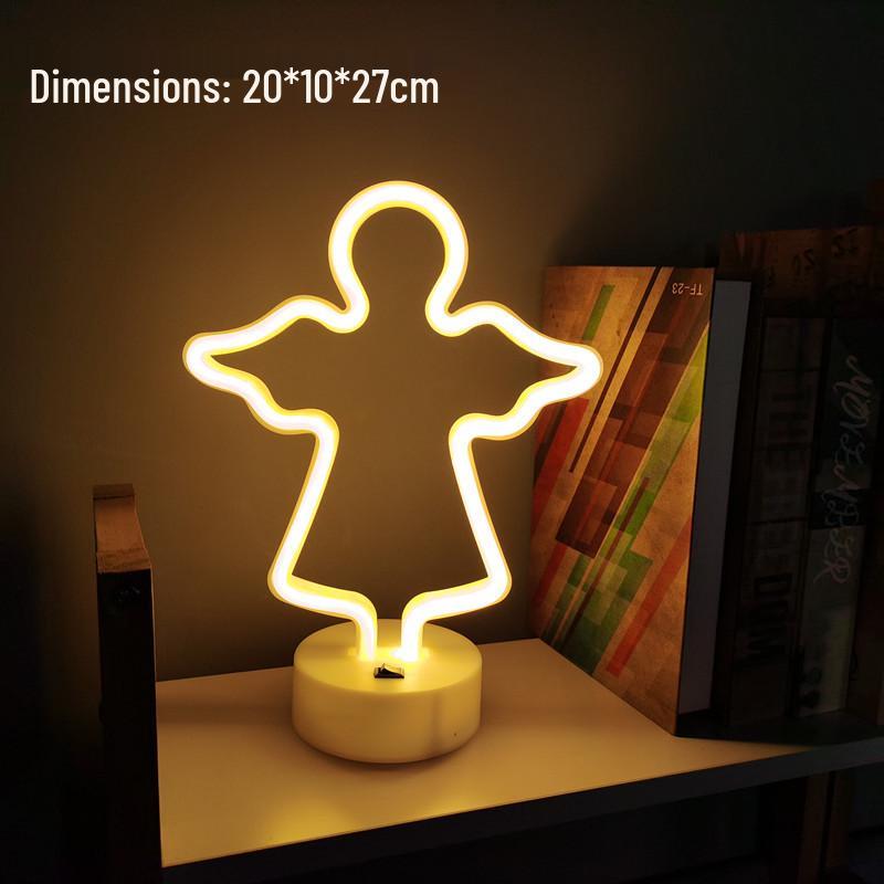 Luz de Mesa LED Neon para E-Sports e Decoração de Quarto