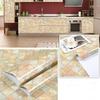 Vinyl Marble Wallpaper Modern Kitchen Oil Proof Waterproof Self Adhesive Fire Prevention Wall Sticker For Ambry Furniture Decor