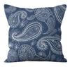 Simple Blue Printed Pillowcase Car Ornaments Office Living Room Home Pillowcase