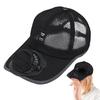 Strong Wind Baseball Cap with Fan UV Protection Breathable Mesh Sun Hat  Beach