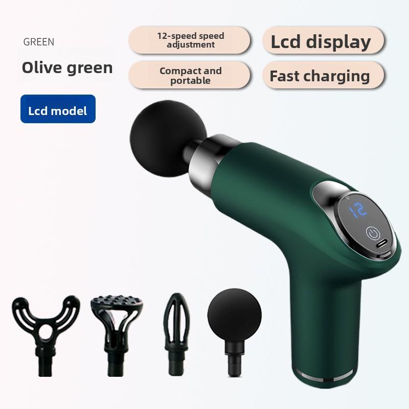 Electric Fascia Grab Massage Gun Mini Portable Men's and Women's Fitness Yoga Muscle Relaxation Cervical Massager Fascia Gun