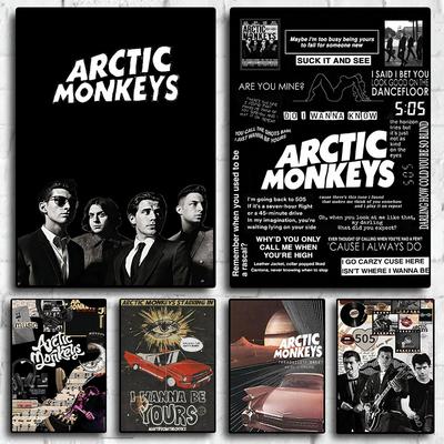 Band classica Arctic Monkey Musica anni '80 Immagini retrò Stanza dei fan Arte del soggiorno