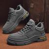 Men's Shoes Autumn Construction Site Work Waterproof, Non-slip and Wear-resistant Labor Insurance Shoes Hiking Mountaineering Sports Tooling Martin