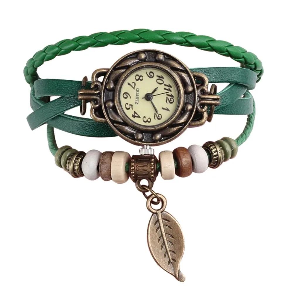Şık Moda Bayan Elbise Saatleri Kadınlar İçin Vintage Kol Saatleri Deri Bant Küçük Kadran Kadın Kuvars Saat Montre Femme