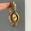 Jade Oval Small Dial Watch Women'S Niche Retro Court Style Bracelet Women'S Watch