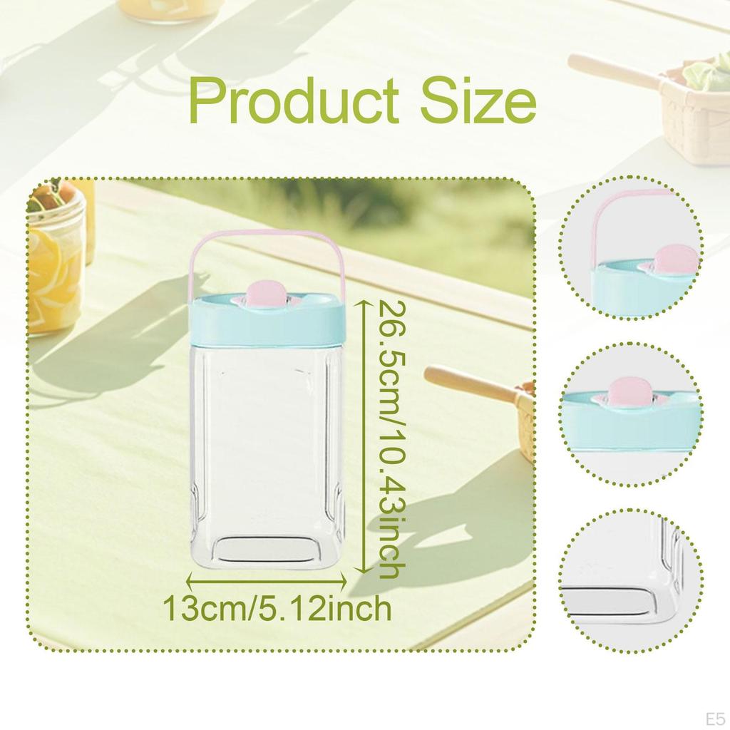 Water Pitcher Beverage Dispenser Large Capacity Portable Fruit Infuser Teapot