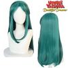 Lum Lamu Long Green Cartoon Cosplay Wig For Any Face Shape