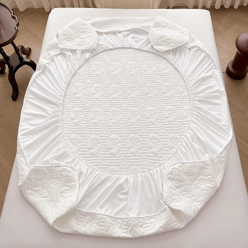 Bonenjoy 1pc Mattress Cover Waterproof Bedspread Quilted Fitted Sheet Solid Color Bed Cover Protetor De Colchão (No Pillowcase)