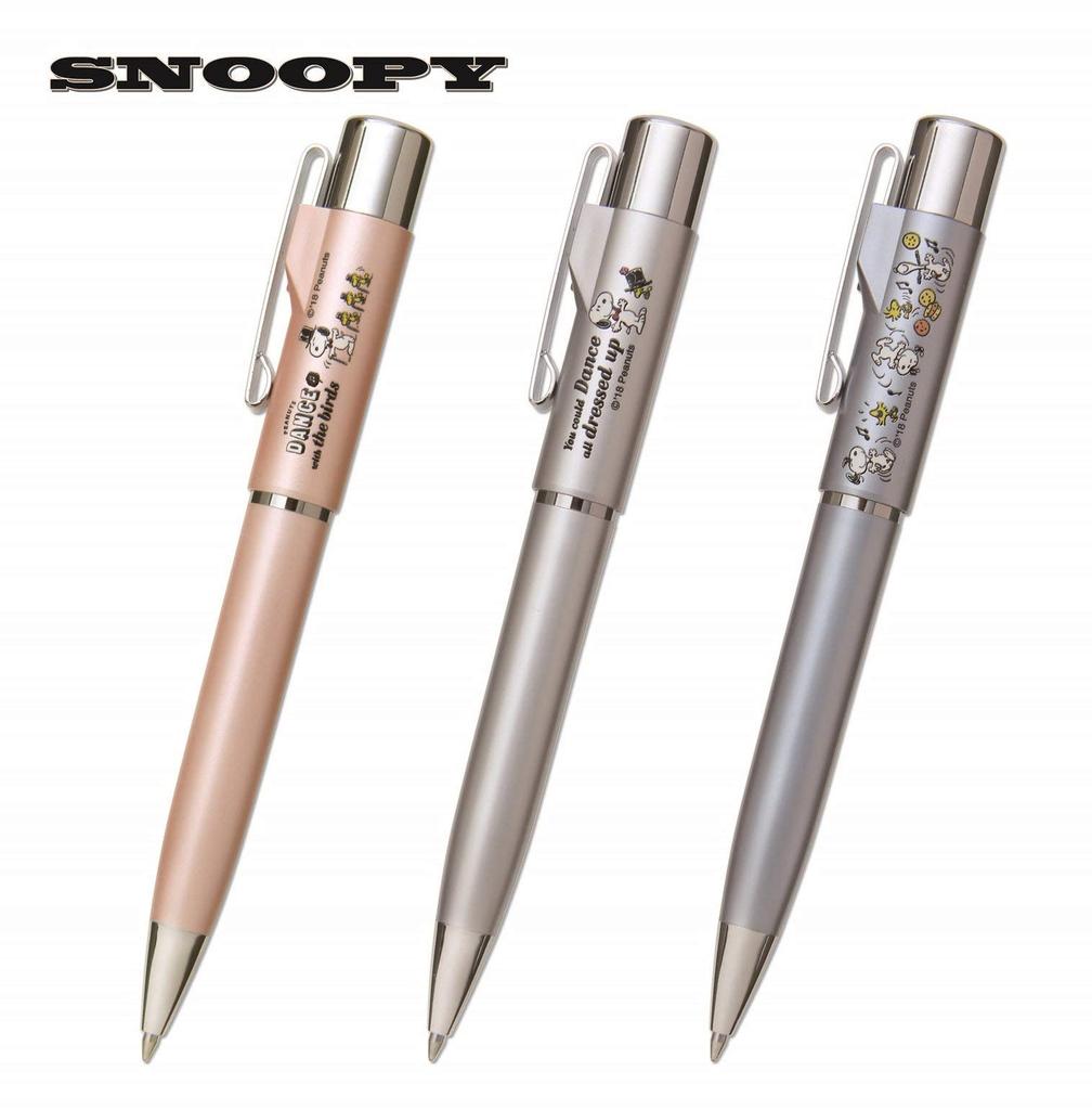 Sanbi Taniever Snoopy Stamp Pen G Mail Silver Knock-Style Pack, TSK-60427