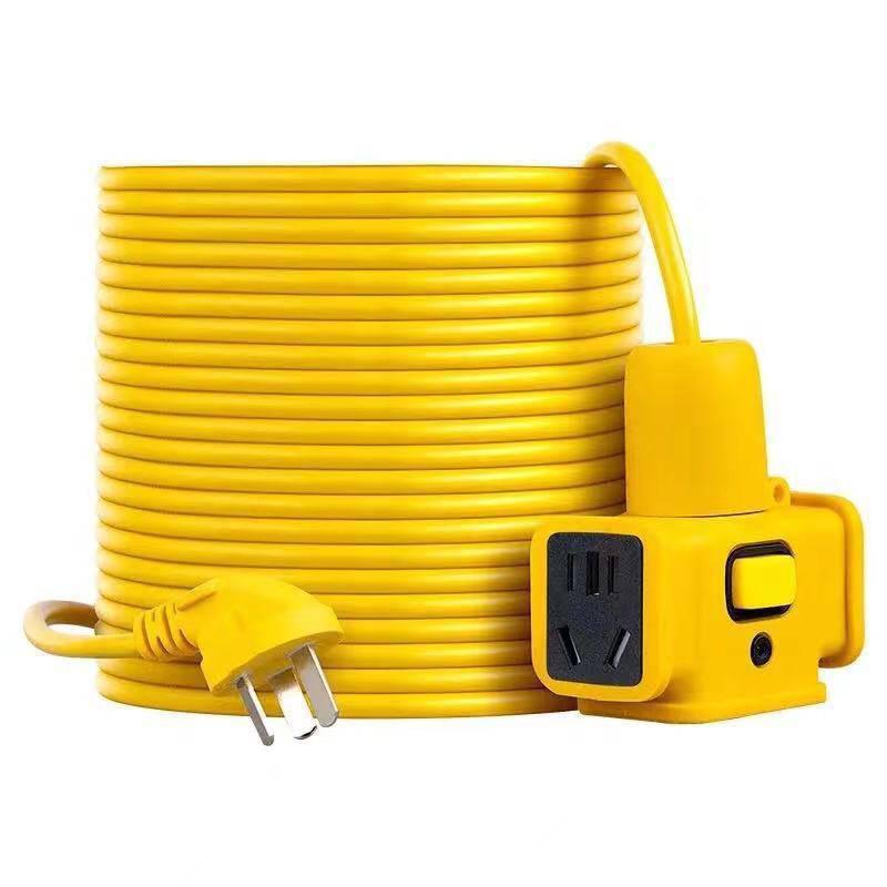 Rainproof Power Strip with Long Cord & Switch for EV Charging