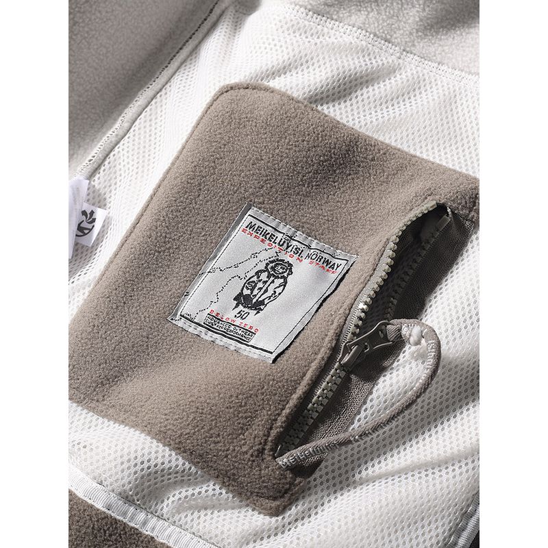 Exported to Norway Outdoor Sports Polar Fleece and Fleece Clothing Liner Men Winter Extra Thick Outwear Export Men's Clothing Jacket