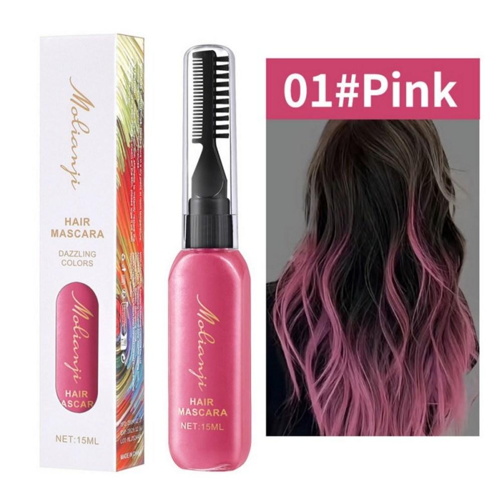 Hair Pen Disposable Temporary Dye, Partial Dye DIY Hair Chalk Gray Hair Root Cover Festival Cosplay Ring