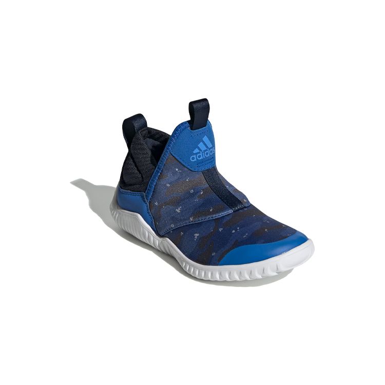 Adidas Rapidazen C Non-Slip Low-Top Kids Running Shoes Kids Sneakers Blue Black White EE9324