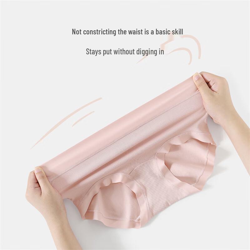 YOUNGYELL Women's High Waist 95% Cotton Seamless Antibacterial Briefs 3-Pack