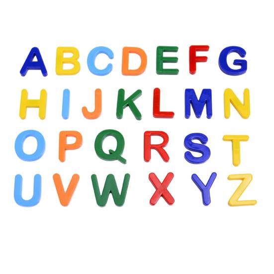 Magnetic Colorful English Alphabet Number Shape Puzzles Educational Kids Toy