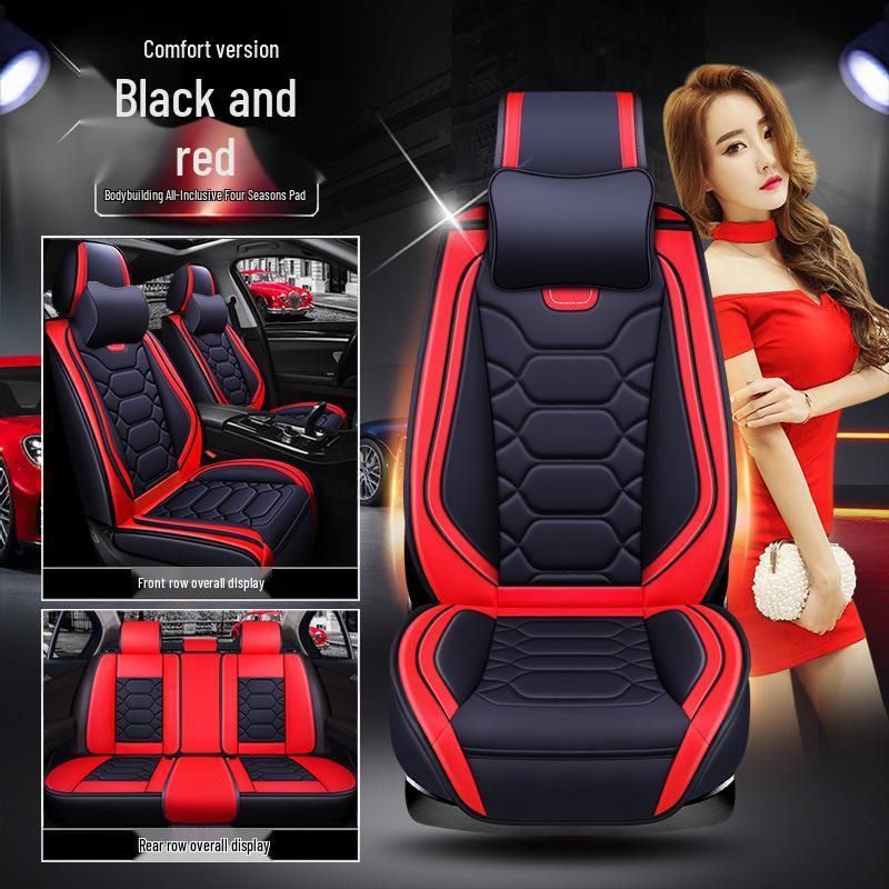 XDD Full Leather 9D Bodybuilding Car Seat Cushion - All-Season Sports Cover