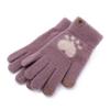 Elastic Knitted Plus Velvet Cat Paw Wool Mittens Female Gloves Driving Gloves  Gloves