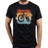 Retro Mountainbike T-Shirt Sommer Herren Kurzarm Biken Sportliebhaber Ich mag Bier und Radfahren und vielleicht 3 Personen Fahrradtops