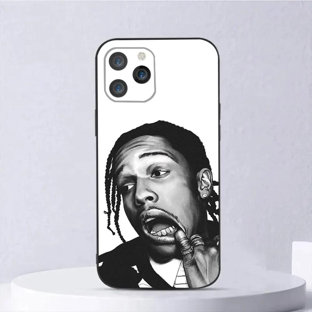 Popular Rapper ASAP Rocky Phone Case For iPhone 16 15 14 13 12 11 Pro Max Mini X XS XR SE 7 8 Plus Shockproof Soft Cover Fundas