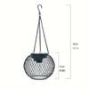 2pcs Outdoor Solar Lantern, Upgraded Version Hanging Solar Lamp Outdoor Garden Metal Chandelier Decorative Lighting