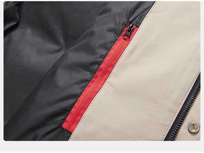 Men's Winter Hooded Down Jacket - Middle-aged Thick Warmth, Windproof, Stand Collar, Fashionable Cold-Weather Coat