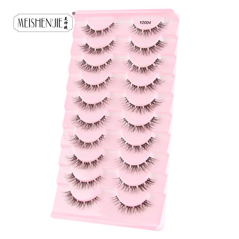 Faux Cils 6/10 Pairs False Eyelashes Natural Long Handmade Fluffy Fake Lashes Extension Makeup Tool 3D Mink Lashes Maquillaje