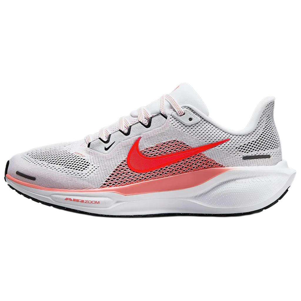 Nike  Air Zoom Pegasus 41 White Magic Ember Women Sneakers Black Bright-Crimson FD2723-109
