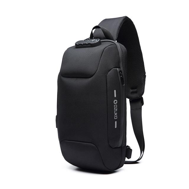 New Multifunction Crossbody Bag for Men Anti-theft Shoulder Messenger Bags Male Waterproof Short Trip Chest Bag Pack