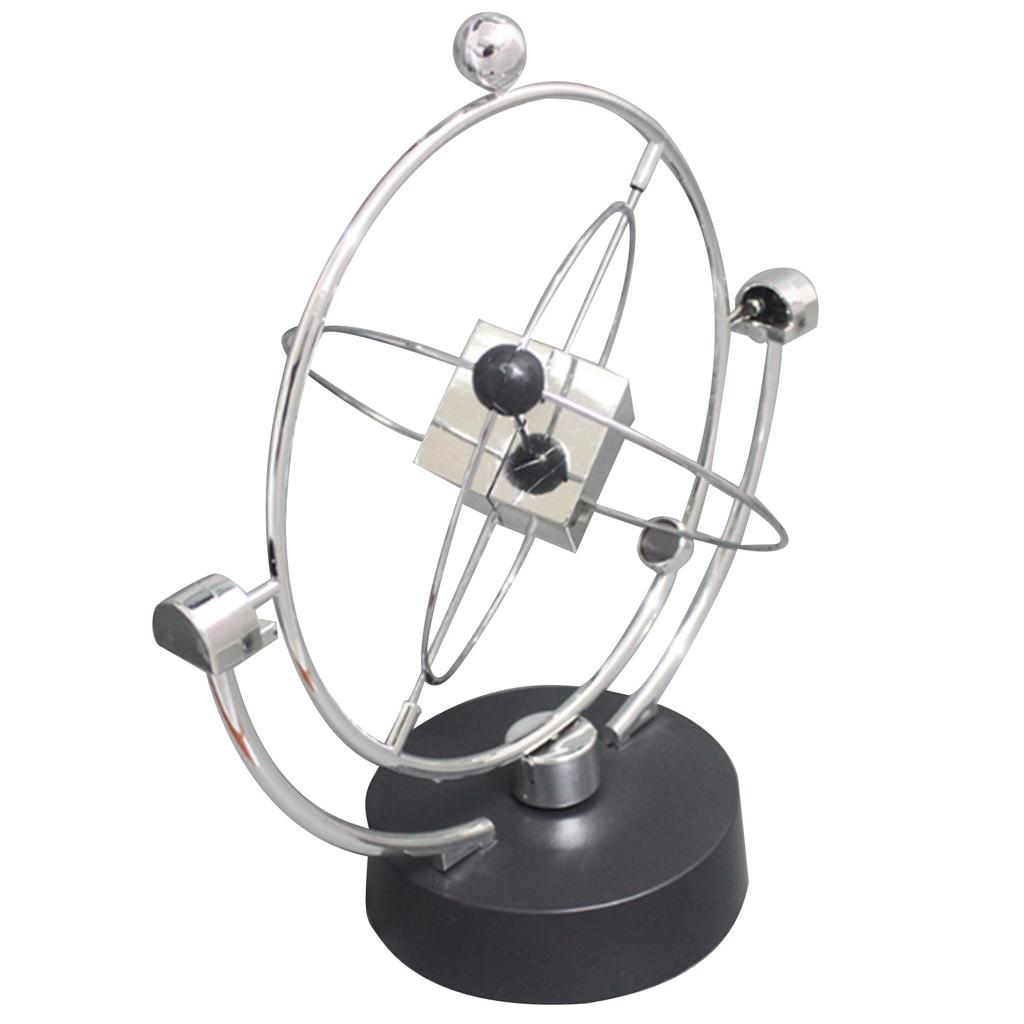 Elektronisches Perpetuum Mobile Spielzeug Metall Kunststoff Silber Quadratisches Perpetuum Mobile Maschine Spielzeug Schreibtischdekoration