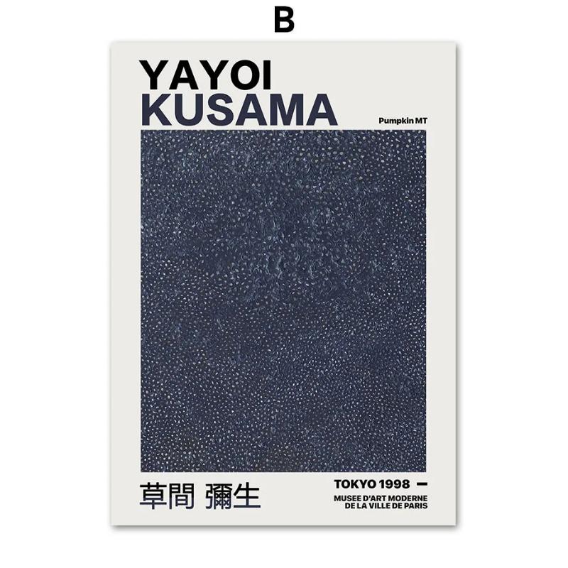 

Скандинавский Ретро Абстрактный Тыква Гриб Цветы Яёи Кусама Постеры Настенное Искусство Холст Живопись Настенные Картины для Декора Гостиной 21cm×30cm NoFrame