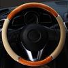 Auto Car Steering Cover Beige Steering Wheel Cover Non-slip For Buick Chevy Ford