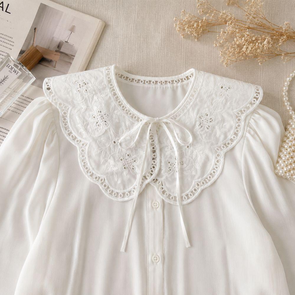 Lace Floral Fake Collar Detachable Decoration Collar False Collar  Shirts/Sweater/Dress Accessory