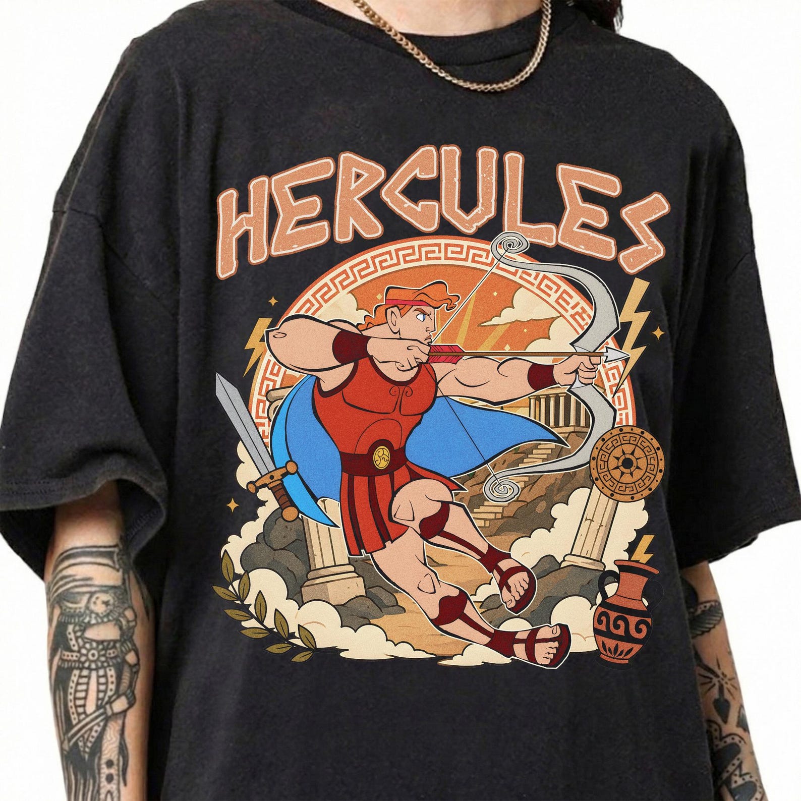 Vintage Hercules Shirt, Retro Disney Hero Tee, Family Vacation Matching Gift 4XL